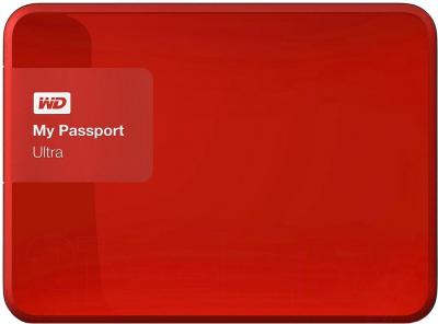 Внешний жесткий диск Western Digital My Passport Ultra 3TB Festive Red (WDBNFV0030BBY)