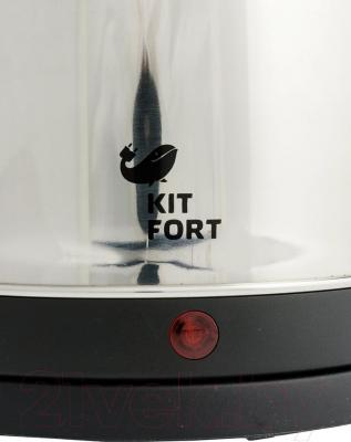 Электрочайник Kitfort KT-602 (серебристый)