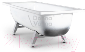 Ванна стальная Верх-Исетский металлургический завод Donna Vanna 160x70 (белая орхидея, с ножками)