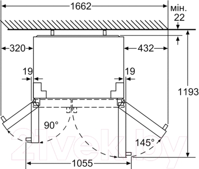 Изображение товара Холодильник с морозильником Bosch KAI90VI20R