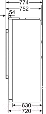 Изображение товара Холодильник с морозильником Bosch KAI90VI20R