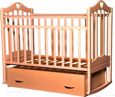 Детская кроватка Антел Каролина-4 (бук) - реальный цвет модели может немного отличаться