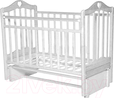 Детская кроватка Антел Каролина-5 (белый)