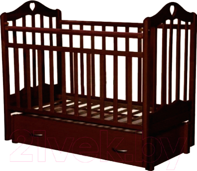 Детская кроватка Антел Каролина-6 (махагон)