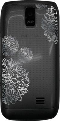 Мобильный телефон Nokia Asha 308 Black Charme - задняя панель