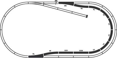 Элемент железной дороги Piko Набор путей C (55320) - схематическое изображение