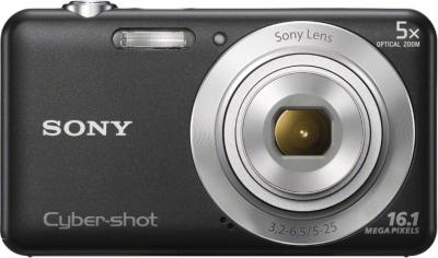 Компактный фотоаппарат Sony Cyber-shot DSC-W710 (Black) - вид спереди