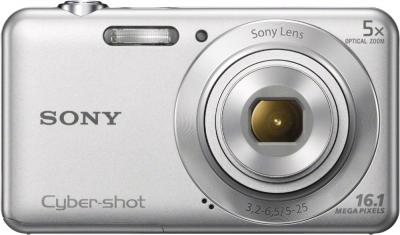 Компактный фотоаппарат Sony Cyber-shot DSC-W710 (Silver) - вид спереди