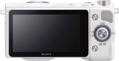 Беззеркальный фотоаппарат Sony NEX-5RL White - вид сзади