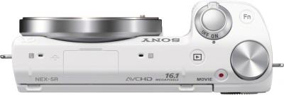 Беззеркальный фотоаппарат Sony NEX-5RL White - вид сверху