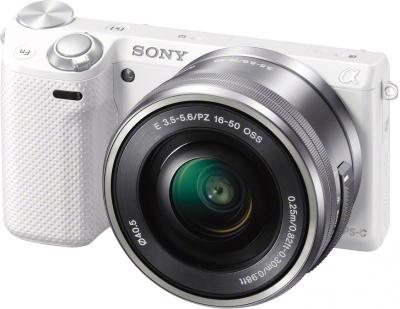 Беззеркальный фотоаппарат Sony NEX-5RL White - общий вид