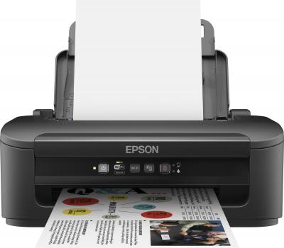 Принтер Epson WorkForce WF-2010W - фронтальный вид (открытые лотки)