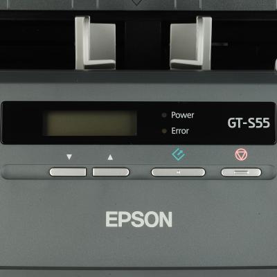 Протяжный сканер Epson GT-S55 - панель управления