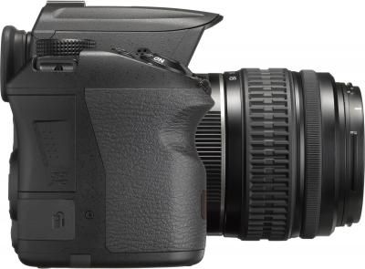 Зеркальный фотоаппарат Pentax K-30 DA 18-55mm Black - вид сбоку