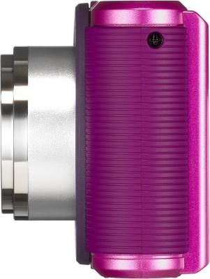 Компактный фотоаппарат Pentax Optio LS465 (Ruby-Pink) - вид сбоку