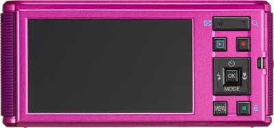 Компактный фотоаппарат Pentax Optio LS465 (Ruby-Pink) - вид сзади