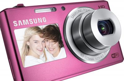 Компактный фотоаппарат Samsung DV150F (EC-DV150FBPPRU) (Pink) - общий вид