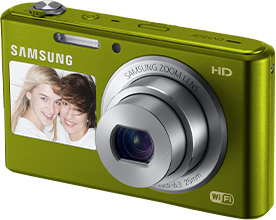 Компактный фотоаппарат Samsung DV150F (EC-DV150FBPERU) (Green) - общий вид