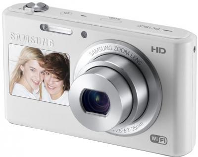 Компактный фотоаппарат Samsung DV150F (EC-DV150FBPWRU) (White) - общий вид
