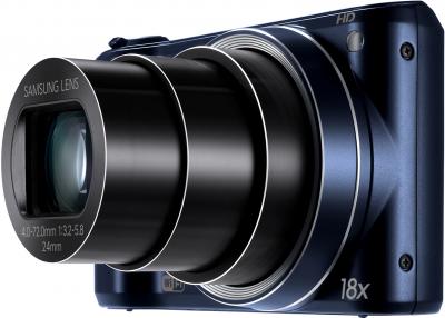 Компактный фотоаппарат Samsung WB200F (EC-WB200FBPBRU) (Black Cobalt) - объектив в положении "теле"