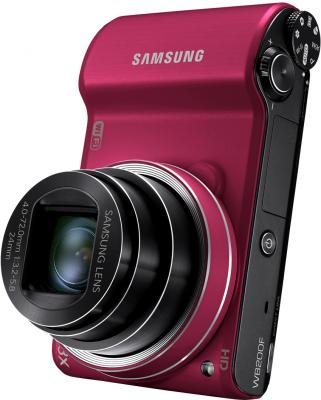 Компактный фотоаппарат Samsung WB200F (EC-WB200FBPRRU) (Red) - общий вид