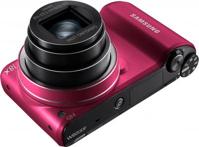 Компактный фотоаппарат Samsung WB200F (EC-WB200FBPRRU) (Red) - общий вид