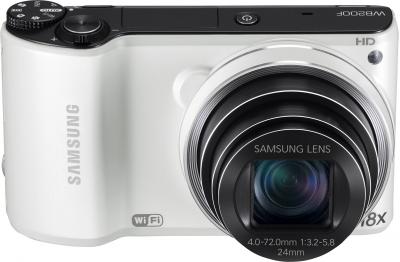 Компактный фотоаппарат Samsung WB200F (EC-WB200FBPWRU) (White) - вид сверху