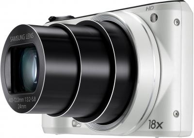 Компактный фотоаппарат Samsung WB200F (EC-WB200FBPWRU) (White) - общий вид