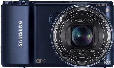 Компактный фотоаппарат Samsung WB250F (EC-WB250FBPBRU) (Black Cobalt ) - вид спереди