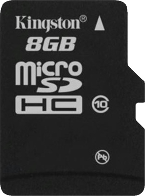 Карта памяти Kingston microSDHC (class 10) 8 Gb (SDC10/8GB) - общий вид