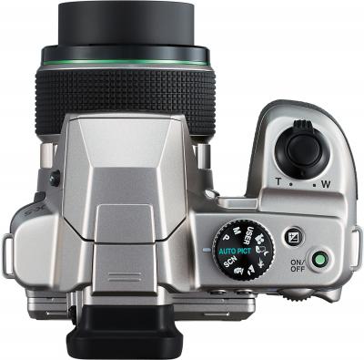 Компактный фотоаппарат Pentax X-5 (Silver) - вид сверху