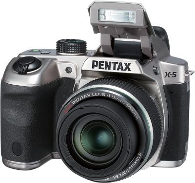 Компактный фотоаппарат Pentax X-5 (Silver) - общий вид