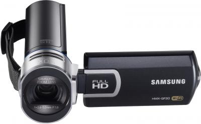 Видеокамера Samsung HMX-QF30BP Black - вид сбоку