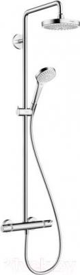 

Душевая система Hansgrohe, Croma Select S 180 2jet Showerpipe (27253400)