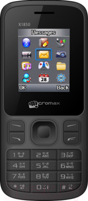 Мобильный телефон Micromax X1850 (черный)