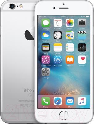Смартфон Apple iPhone 6s Plus 64Gb / MKU72 (серебристый)