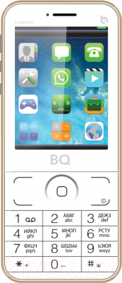 Мобильный телефон BQ Cupertino BQM-2606 (золото)