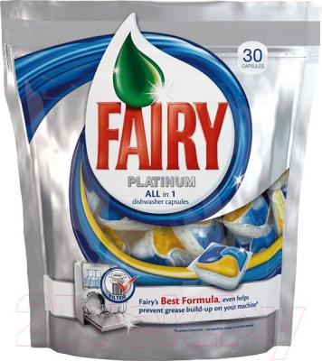 Капсулы для посудомоечных машин Fairy Platinum All in One (30шт)