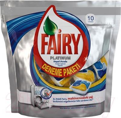 Капсулы для посудомоечных машин Fairy Platinum All in One (10шт)