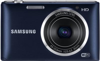Компактный фотоаппарат Samsung ST150F Black (EC-ST150FBPBRU) - вид спереди