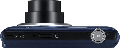 Компактный фотоаппарат Samsung ST72 Black (EC-ST72ZZBPBRU) - вид спереди