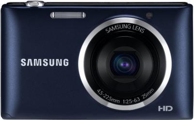 Компактный фотоаппарат Samsung ST72 Black (EC-ST72ZZBPBRU) - вид спереди