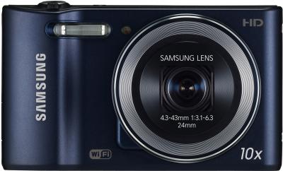 Компактный фотоаппарат Samsung WB30F Black (EC-WB30FZBPBRU) - вид спереди