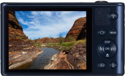 Компактный фотоаппарат Samsung WB30F Black (EC-WB30FZBPBRU) - вид сзади