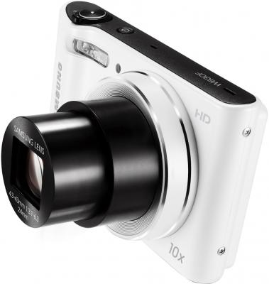 Компактный фотоаппарат Samsung WB30F White (EC-WB30FZBPWRU) - общий вид