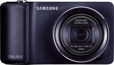 Компактный фотоаппарат Samsung Galaxy Camera EK-GC100 (черный) - вид спереди