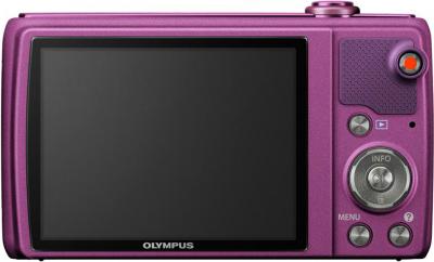 Компактный фотоаппарат Olympus VR-350 Purple - вид сзади