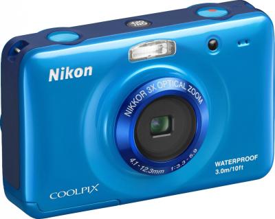 Компактный фотоаппарат Nikon Coolpix S30 Blue - общий вид