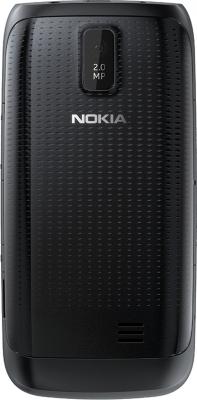 Мобильный телефон Nokia Asha 308 Black - задняя панель