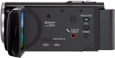 Видеокамера Sony HDR-PJ320E Black - входы/выходы